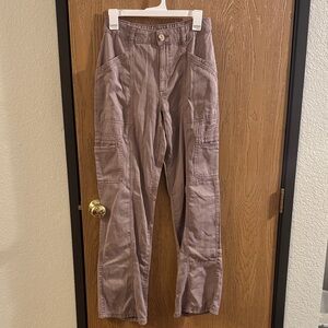 Maurices Women's Cargo Pants in Dusty Purple